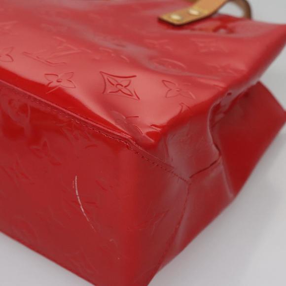 LOUIS VUITTON Monogram Vernis Reade PM Hand Bag Red Rouge M91088 LV Auth BD124 - Picture 9 of 16